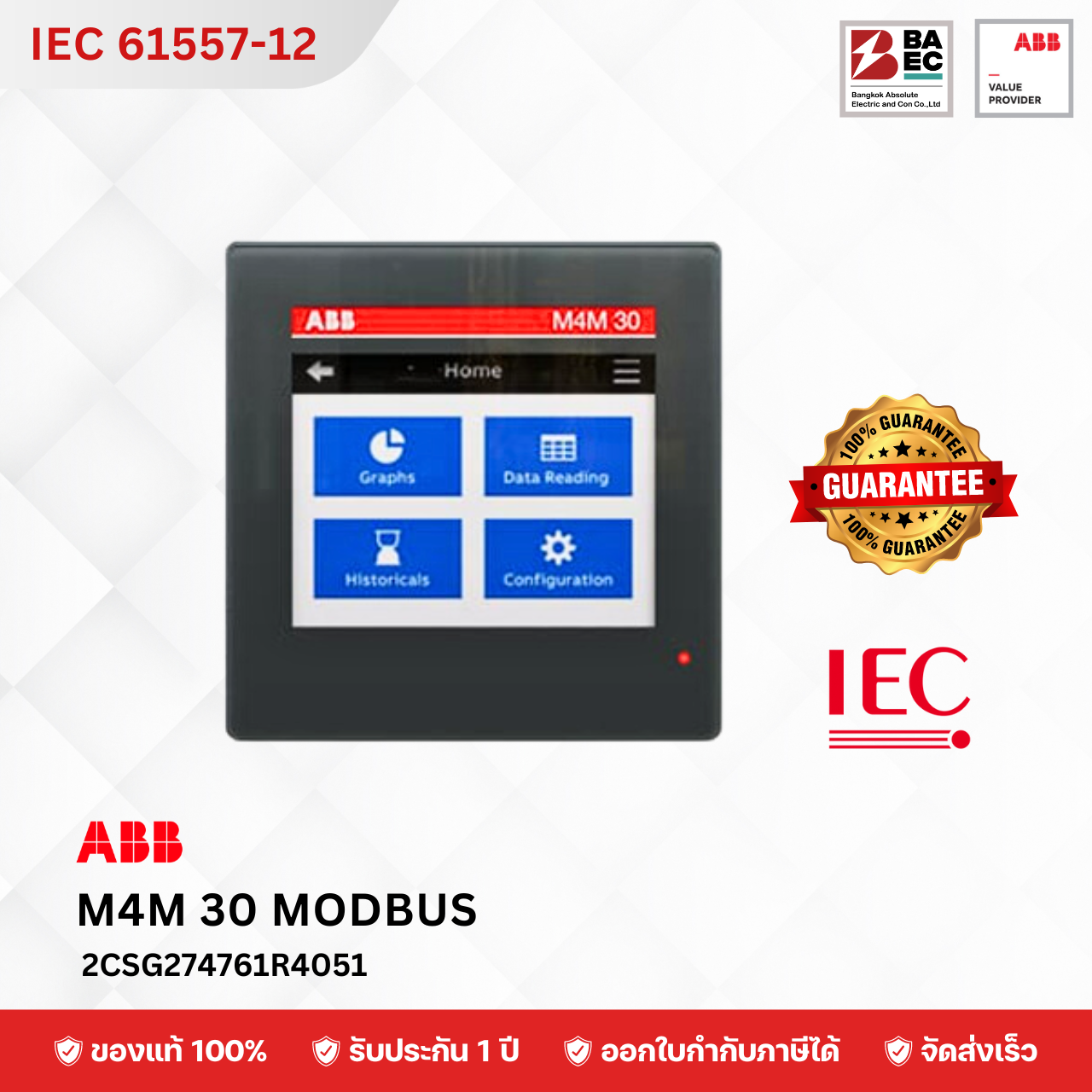 ABB M4M 30 Modbus Power meter